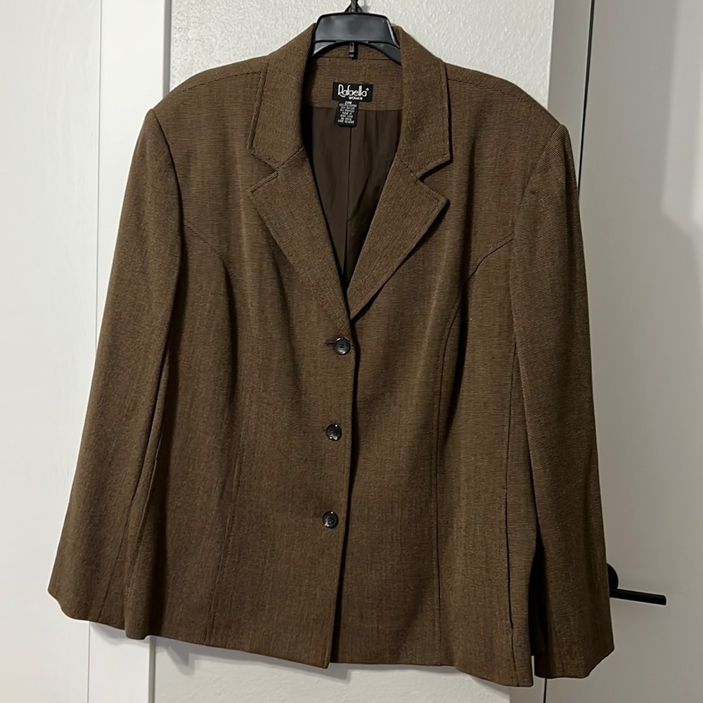 Rafaella blazer, size 20W, brown